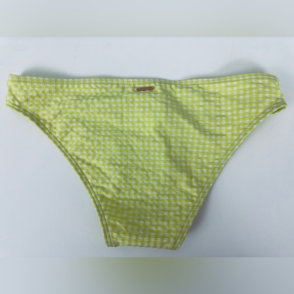 ROXY Beautiful Sun Lime-aide Checkered Moderate Coverage Bikini Bottom M… - Picture 4 of 6
